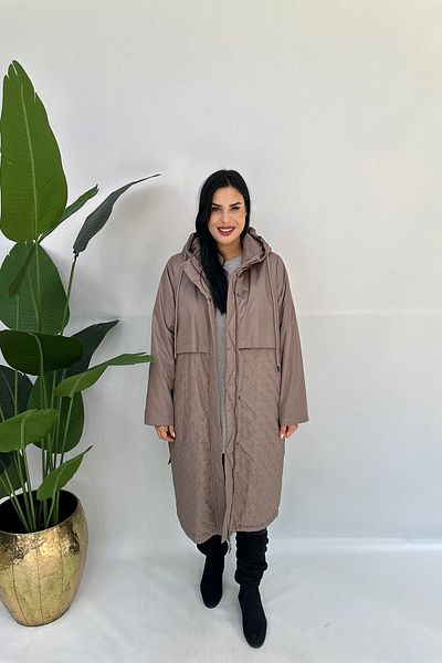 GÖKSEL Mink Plus Size Coat