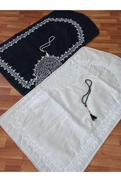 CONSTRAİN Bride and Groom Bundle - Heart Prayer Rug, Couple Prayer Rug and Wife Prayer Rug with Rosary Gift Dowry Holder