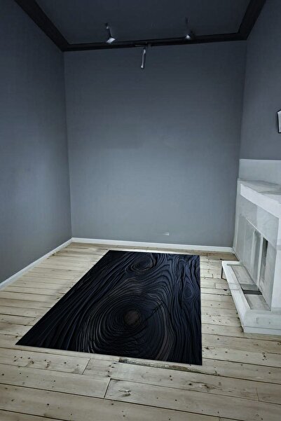 MODANOİVA Dijital Baskılı Ağaç Kökü Desenli  Makinada Yıkanabilir Salon ve Yo...