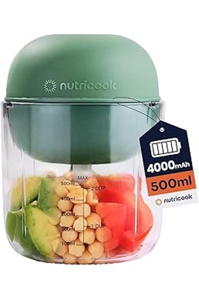 Nutricook Choppi Cordless Rechargeable Chopper 500mL CH600 - Green