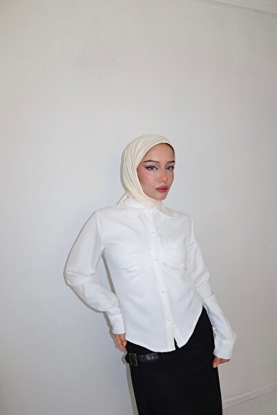 FASHION Gömlek-Göğüs Detaylı Gömlek