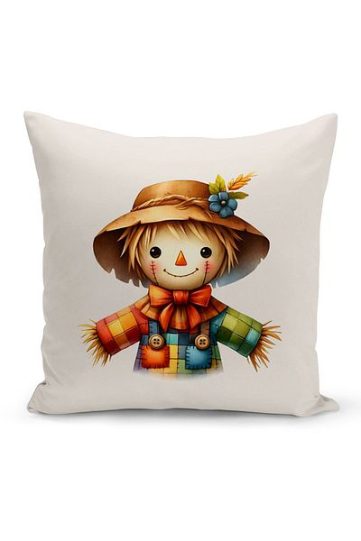 Bertille Home Autumn Series - Double Sided Digital Printed Throw Pillow Cover (Halloween Pity Cushion Cover)