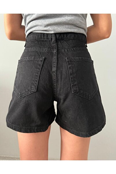 Özka Black Mom Shorts