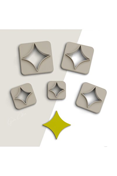 brocutters قالب قطع طين بوليمر على شكل نجمة، قوالب حلق، قالب قلادة، 5 مقاسات،...