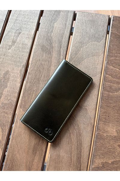 Kalkan deri Минималистичен дълъг портфейл от естествена кожа - стилен и издръжлив