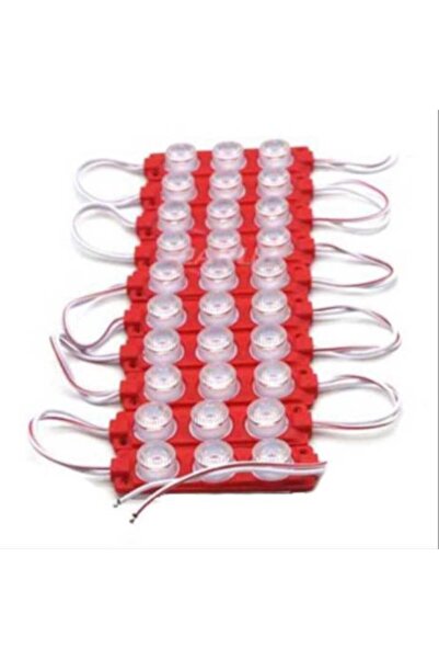 Carub PARMAK LED LAMBA SETİ (10 ADET) 12V KIRMIZI