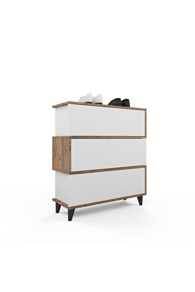 ANZERA Vega Ayakkabılık - Atlantik Çam / Beyaz