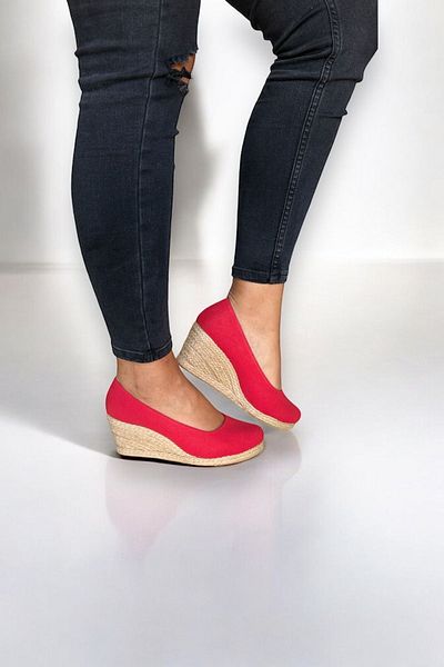 Y&D Shoes Women's Linen Espadrille – Wedge Heels, Stylish Summer Model