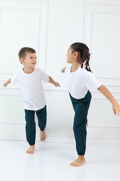 Cuckoo Cotton Gabardine Jogger Pants - Boys' Girls' School Pants with Elastic Waist