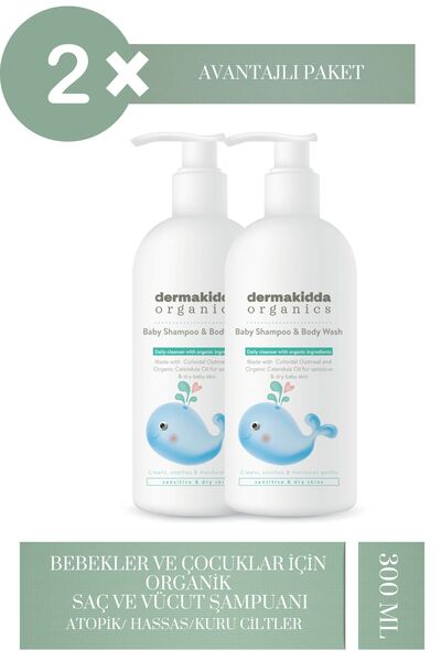 Dermakidda Organik Bebek ve Çocuk Şampuanı Avantaj Paketi