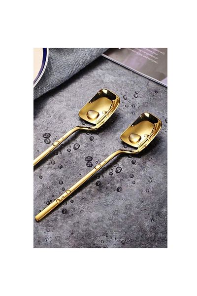 AHİR TİCARET 6 Paris Model Dessert and Ice Cream Spoons