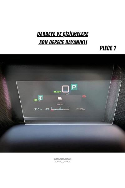 UniqAnatolia Citroen C4X 10 Inch 2024 Ghost Instrument and Multimedia Compatible Nano Screen Protector