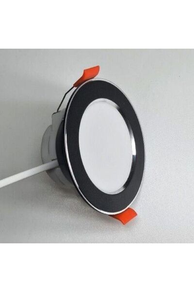 ERBAY 6w Led 10 Adet 6w 3 Renkli Spot –Siyah - Krom Çizgi