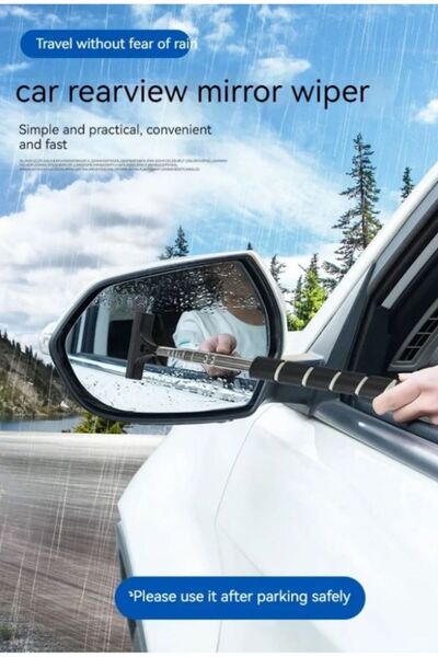 SYNOPE Uzayabilir Dikiz Aynası Temizleme Silme Aparatı Aleti Çek Çeki Dikiz A...