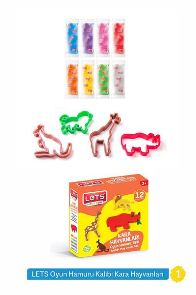 Lets Fun Play Dough Set - Molds