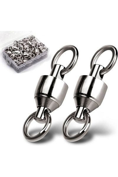 Hokkaido 10 Size 5 Stainless Steel Ball Swivels - 27-mm, 55.-kg (120 Lbs) Top Level