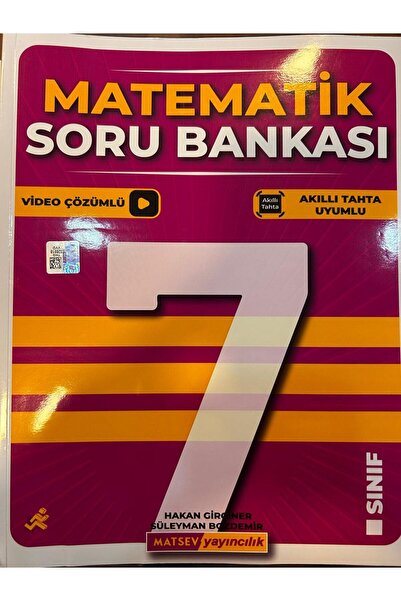 Matsev Yayıncılık 7.SINIF MATSEV MATEMATİK SORU BANKASI MATSEV YAYINCILIK 2024-2025