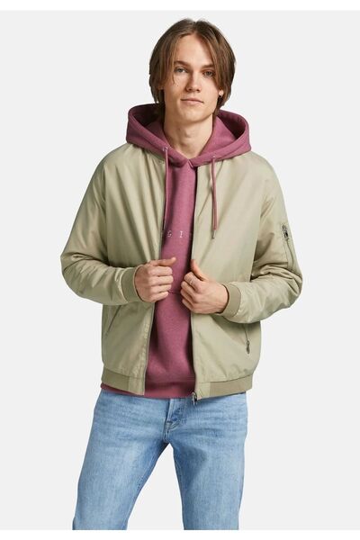 Jack & Jones Ανδρικό ανοιξιάτικο παλτό ανοιχτό καφέ 12165203