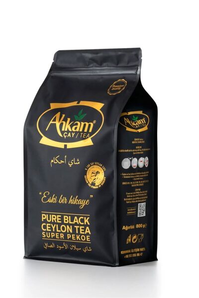 Ahkam Tea 1 Adet 800 Gr'lık Siyah Çay ( %100 Saf Ceylon Super Pekoe )