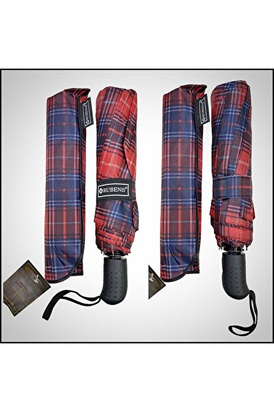 Rubenis Kaliteli 3 Kırmalı 10 Telli Otomatik Açılır Şemsiye