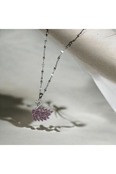 SAMİLA ACCESSORY Pink Swan Necklace