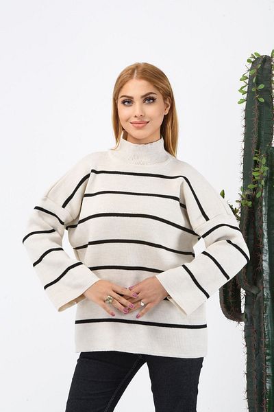 Lady MORE Tricotaj largi în dungi de damă