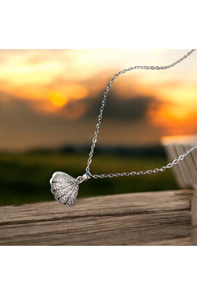 SAMİLA ACCESSORY Steel Standing with Pearl Detail Necklace