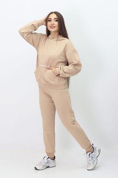 GZT TEKSTİL Girl's Hooded and Pocketed Tracksuit Set