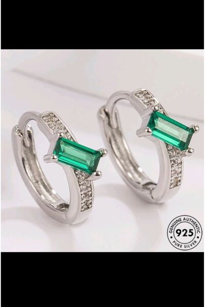 Shisa Jewel S925 gümüş halka küpe, küçük boy 1,3 cm. (154)