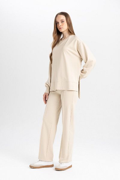DeFacto D4805Ax24Au Model Wide Leg Sweatshirt and Pants Set