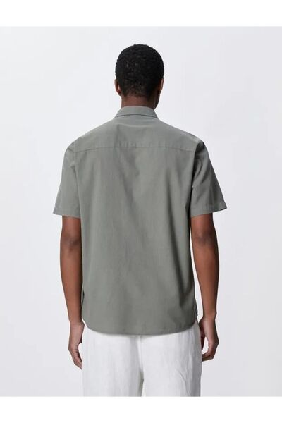 Koton Ανδρικό κοντό πουκάμισο βασικού τύπου