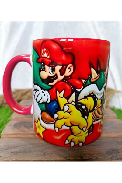 Mugs and love Süper Mario Büyük Boy Porselen Kupa