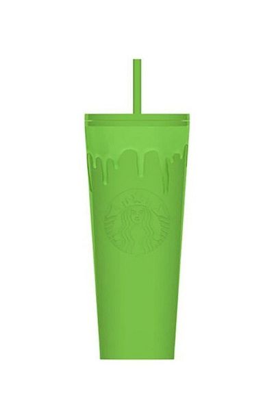 Starbucks كوب مشروبات باردة بلاستيك يتوهج في الظلام أخضر اللون 710 مل