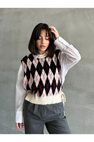 NATUFIAN STORE Жіночий светр з візерунком «баклава»