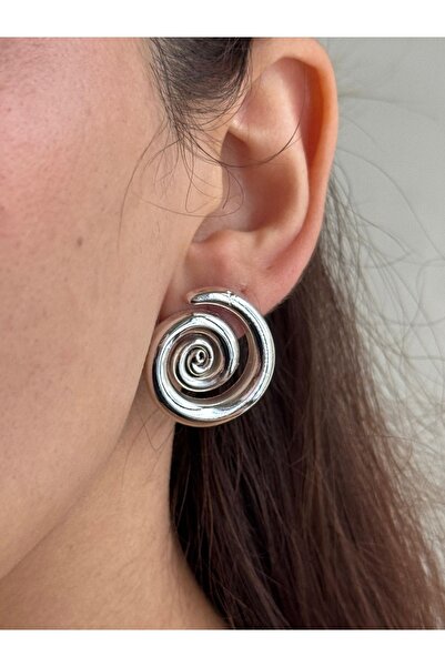 Esmee أقراط رول فضية