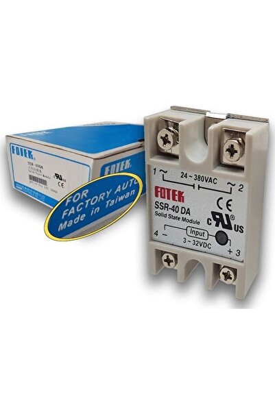 EmAyCenter FOTEK SSR-40DA Katı Hal Rölesi - 40A 3-32VDC to 24-380VAC