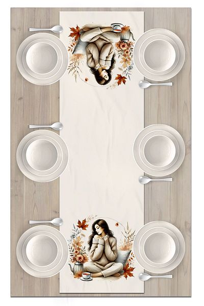 Bertille Home Autumn Series - 140x40 cm Digital Printed Runner (Halloween Autumn)