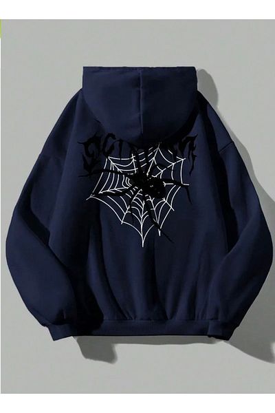 AMOR FACE Men's Sweatshirt - Plus Size, Hoodie, Special Design, Scream Network Sirt Print, Street Fashion