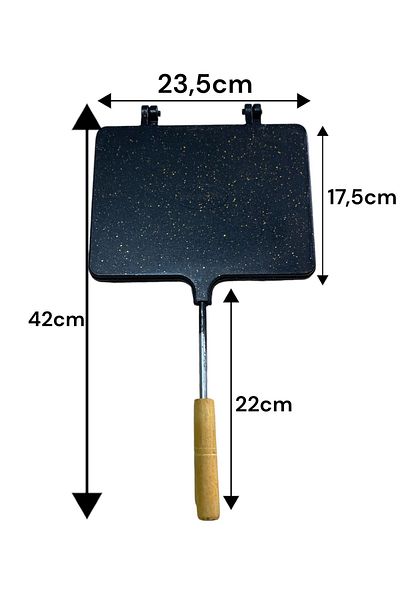 CAMPOUT Teflon Stove Top Hand Toaster - Long Handle