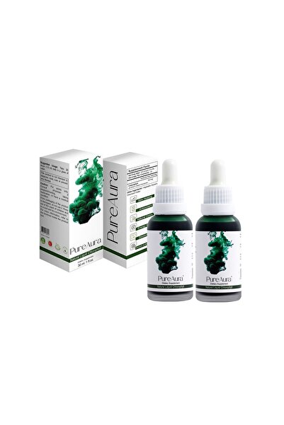 PURE AURA Pureaura %100 Doğal Likit Klorofil & Vitamin Gıda Takviyesi (2 ADET) (CHLOROPHYLL)