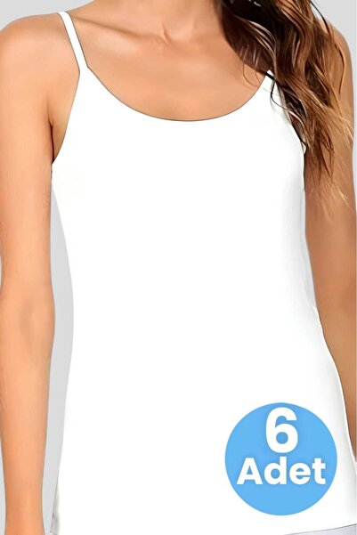 Uniquetrenders Жіноча бавовняна майка на бретельках, 6 штук