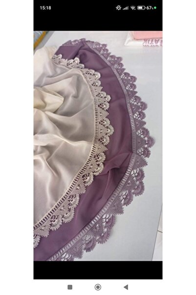 NUMİSTORE İğne oyası mürdüm rengi namaz örtüsü