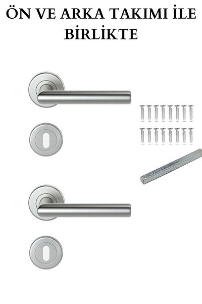 HOBİDABİ Pointed Corner Room Satin - Stainless Door and Badge Detailed
