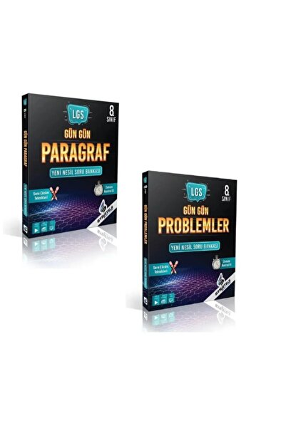 paraf yayınları Paraf Yayınları 8. Sınıf Gün Gün Paragraf + Problemler Soru Seti En Güncel Basım 2025-2026