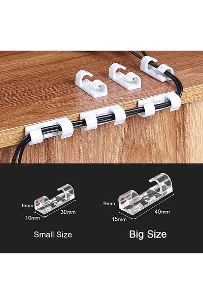 Choice 20/5 قطع منظم كابل USB مشابك سلك حامل لف سماعة أذن ماوس سلك مشبك حامي إدارة...