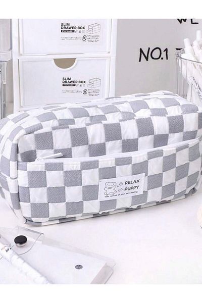 womistore Womi Kavaii - Θήκη μολυβιών μεγάλης χωρητικότητας και τσάντα χαρτικών με πολλά διαμερίσματα Κορεάτικου στυλ