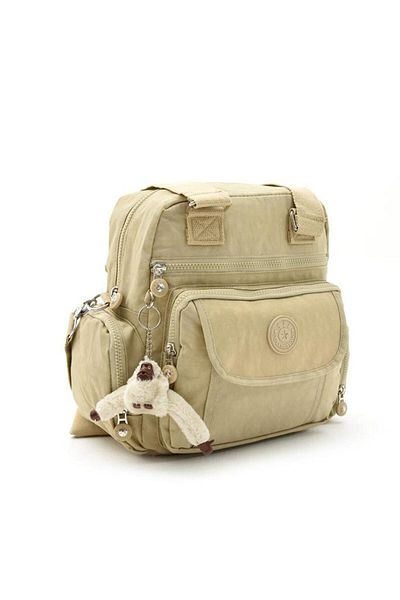 Baginn Geantă de umăr rezistentă la ploaie cu curea lungă încrucișată de 30*25 cm - țesătură clinker cu buzunare multiple