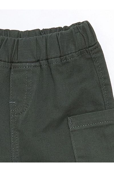 LC Waikiki Lcw Baby Baby Boy Green Cargo Pants - Basic Model with Elastic Waist