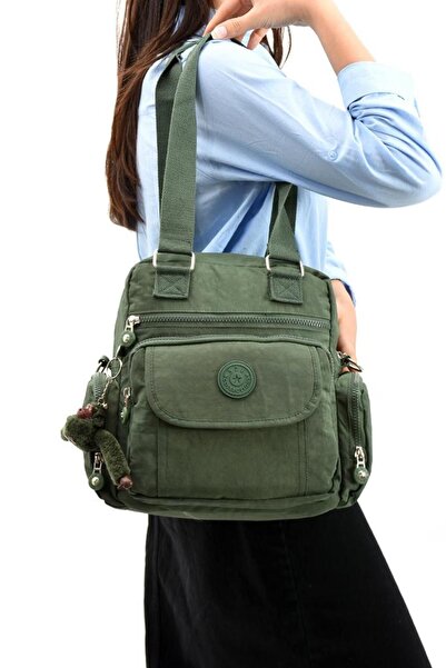 Baginn Omuz Çantası Çapraz Uzun Askılı Çok Cepli 30*25 Cm Yağmur Geçirmez İçi...