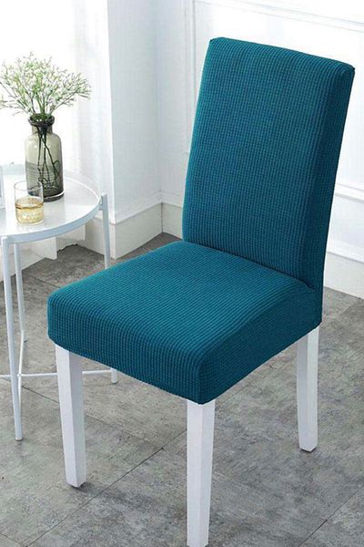 intil Petrol Blue Colored - Lycra and Washable 1 τεμάχιο Κάλυμμα καρέκλας Κάλυμμα καρέκλας